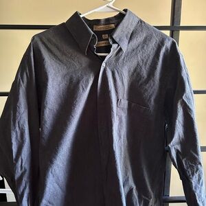 Dark Gray Button-Up Shirt